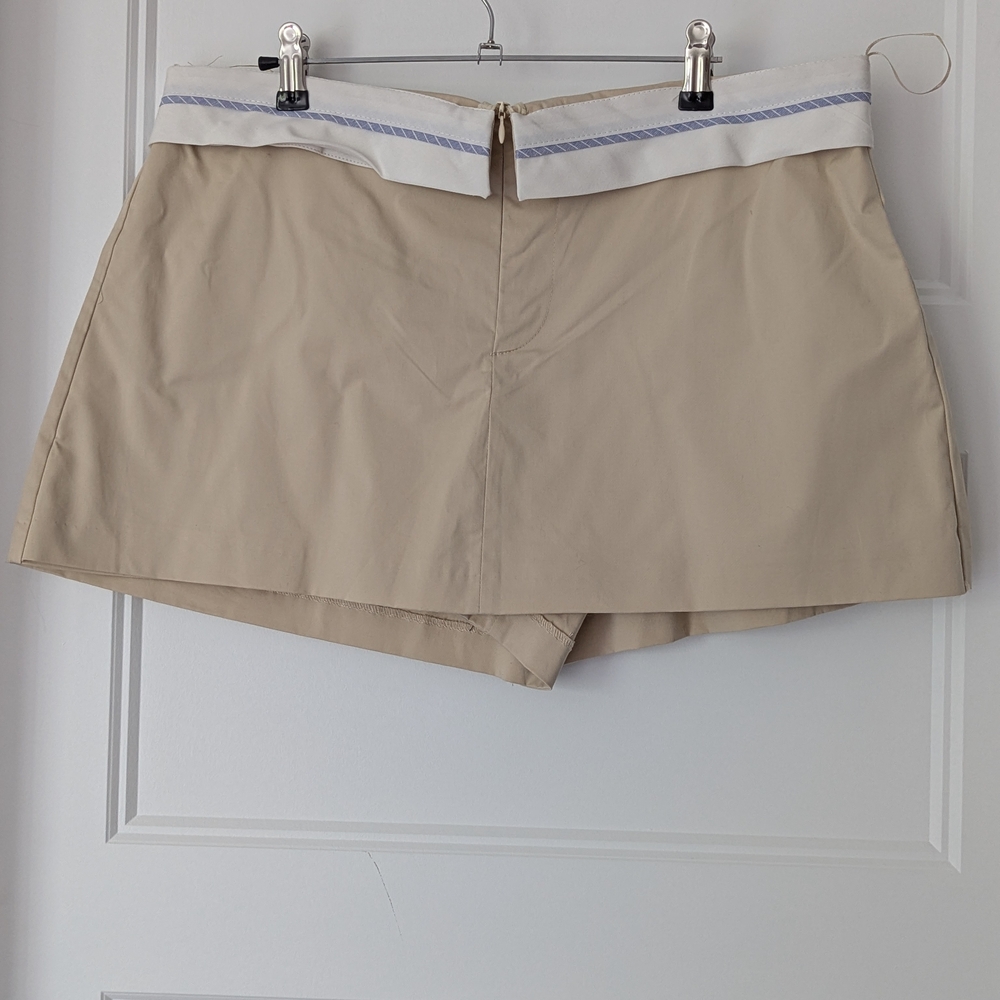 Zara Tan Skorts with Mini-Skirt Silhouette
